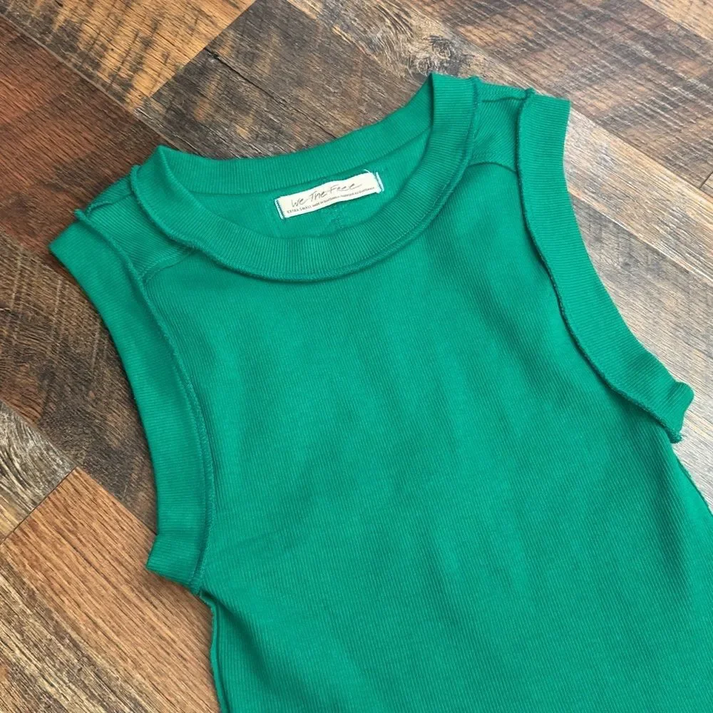 Free-people Women's Green Vest